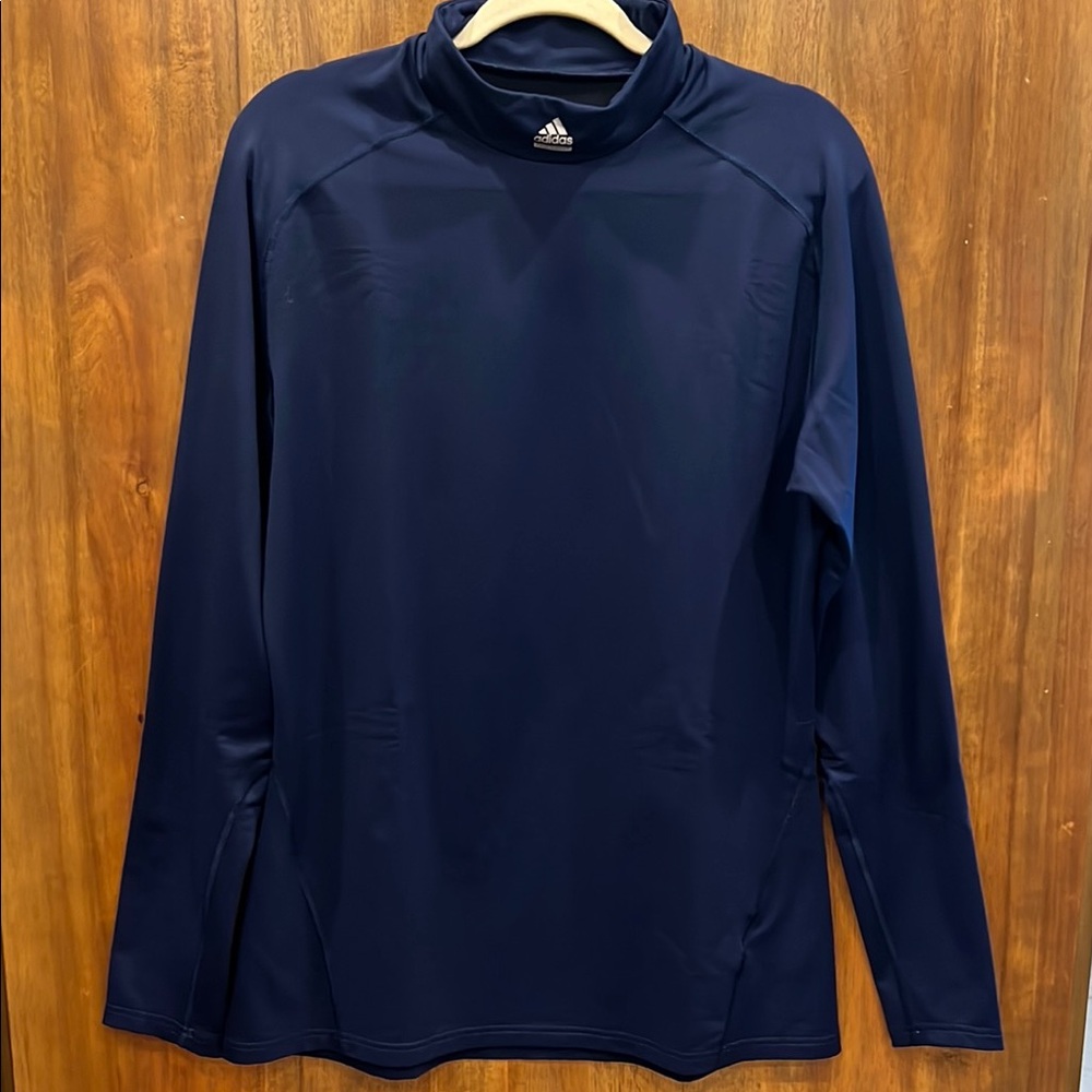 Adidas Navy Thermal Long Sleeved Shirt